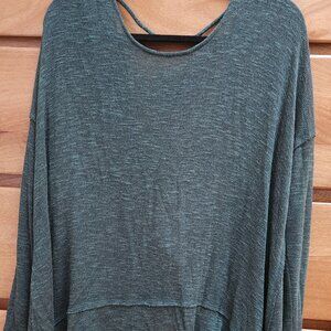 Free People shirt Womens XS Chasing You Hacci Knit Twist Back Boho